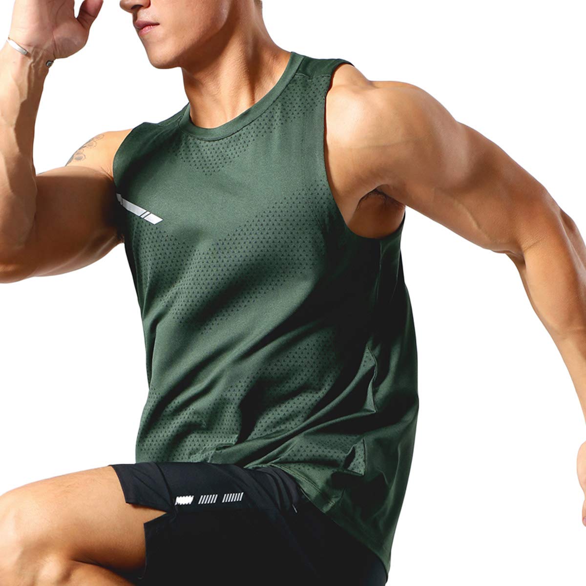 Allthemen 3er Pack Herren Tank Top Sport Sommer Tanktop Schnelltrocknendes Muskelshirt Achselshirts Ärmelloses Fitness Shirt