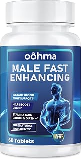 New Male Enhancing Supplement, Designed to be Fast Acting for Blood Flow to Gain Length & Girth + Stamina, Maca, Epimedium, and Other Natural Ingredients, 3rd Party Tested Supplement 60 Tablets