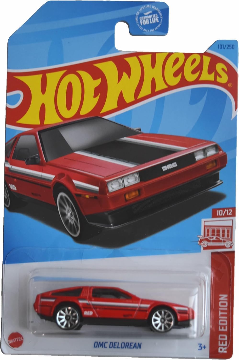 Hot Wheels DMC Delorean, Red Edition 10/12 [red] 101/250