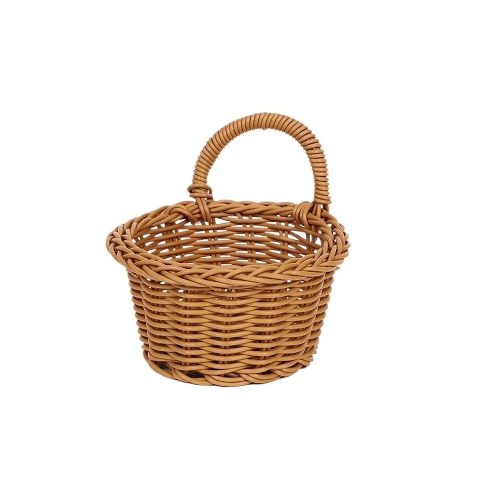 MRKU Folding Laundry Basket Household Storage Hamper Hanging Portable Wall Hanging Woven Portable Flower Plant Pot Desktop