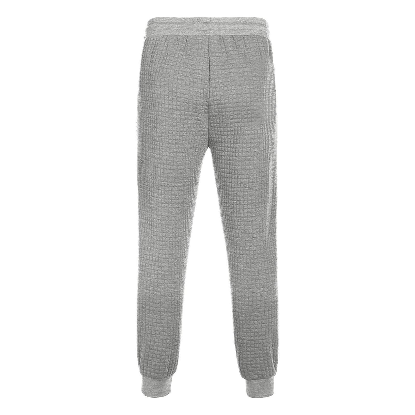 Uomo Tute Waffle a maniche lunghe Felpa con cappuccio e pantaloni, grigio, M (m) | Tuta da uomo invernale Waffle Felpa a maniche lunghe con chiusura lampo con cappuccio Giacca e pantaloni sportivi da lavoro