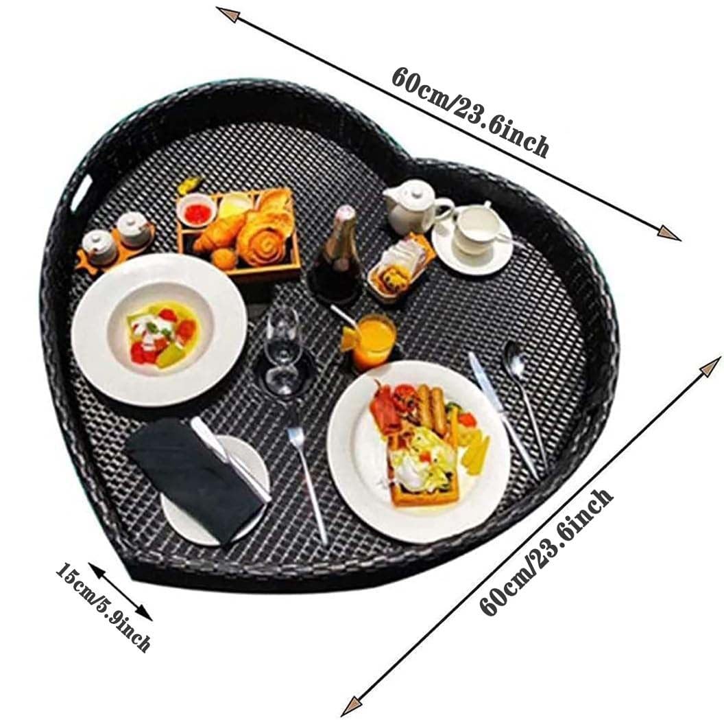 Pływająca taca z uchwytem na napoje do zabawy w basenie i gastronomii