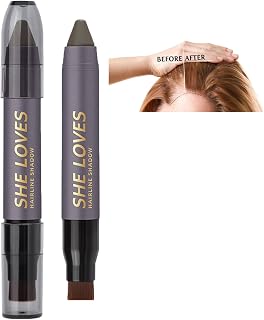 MIELIKKI Root Concealer Pen - Temporary Hair Coverage, Gray & Brown Instant Hairline and Shading Powder Stick