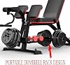 Utility Weight Bench with Leg Extension - Multi-Position Adjustable Bench for Strength Training, Dumbbell Exercise and Ab Workouts