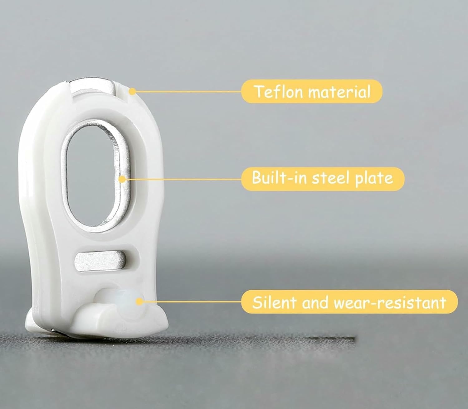 Decorative Wall Mount Curtain Single Tracks for Living Room/Offices, Track Aluminum Alloy Durability Curtain Slider Rail, Quietly Curtain Rod Bracket