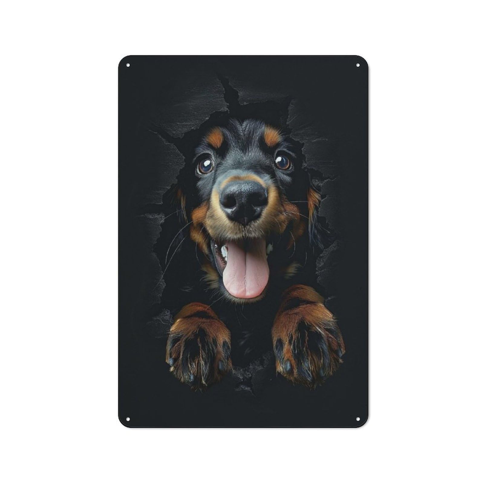 Junmoney Style-1 Gordon Setter Rustic Tin Sign 30X20cm For Living Room Wall, Suited To Home Wall Decor Collectors