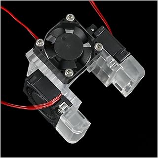 APAAZO 3D V6 Hotend 12V/24V, 3 Fan-cooled Hotend Upgrade Kit, Available Compatible With V6 Hotend Upgrade Pack And Replacement Parts (Color : Volcanowhite 24v)
