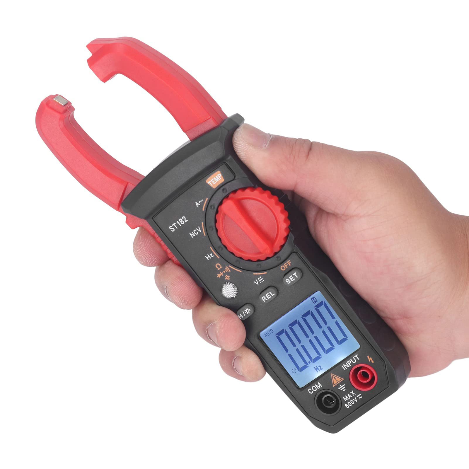 Clamp Meter Digital Multimeter AC Current Voltage Tester with Temperature Measurement