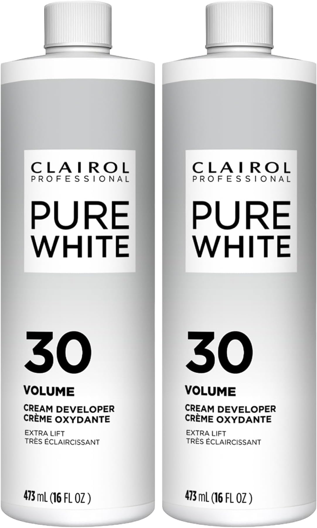 Pure White 30 Volume Hair Developers for Lightening & Gray Coverage