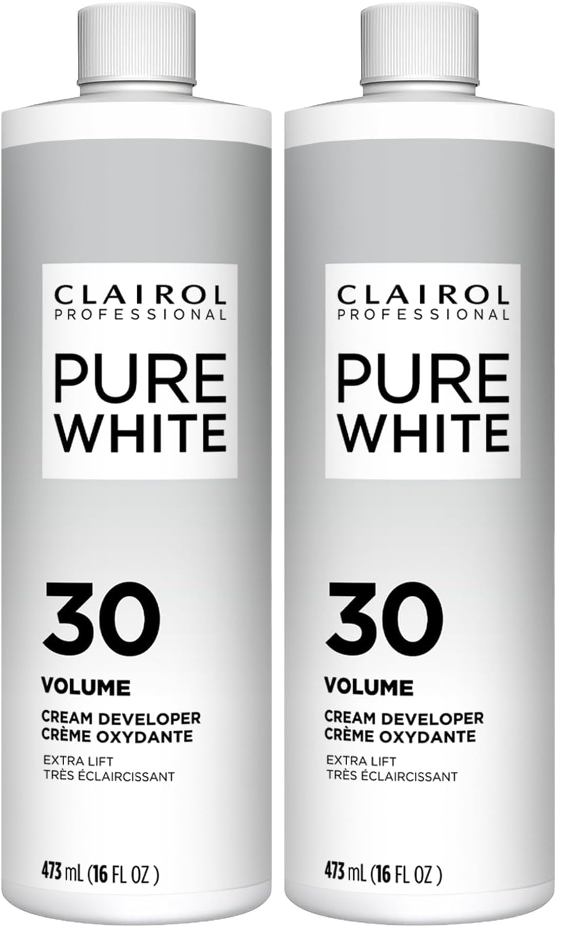 Pure White 30 Volume Hair Developers for Lightening & Gray Coverage