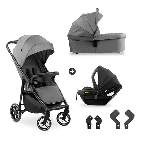 Hauck 3-in-1 Kinderwagen mit Babywanne und Babyschale