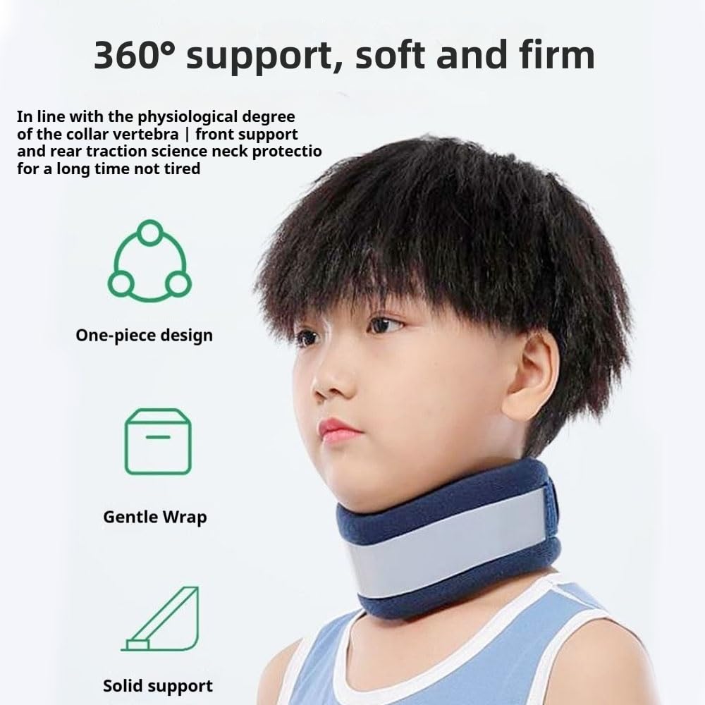 Oaygat Neck Brace Support for Sleeping Soft and Comfort Cervical Neck Collar for Children Adjustable Neck Support for Relieving Neck Pain and Spine Pressure Neck Collar Protector after Injury for Kids - Image 4