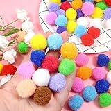 Multicolor Pom Poms for Arts and Crafts, Pom Poms for Arts and Crafts Decoration (20 to 22 Pcs,1.5cm/15mm)