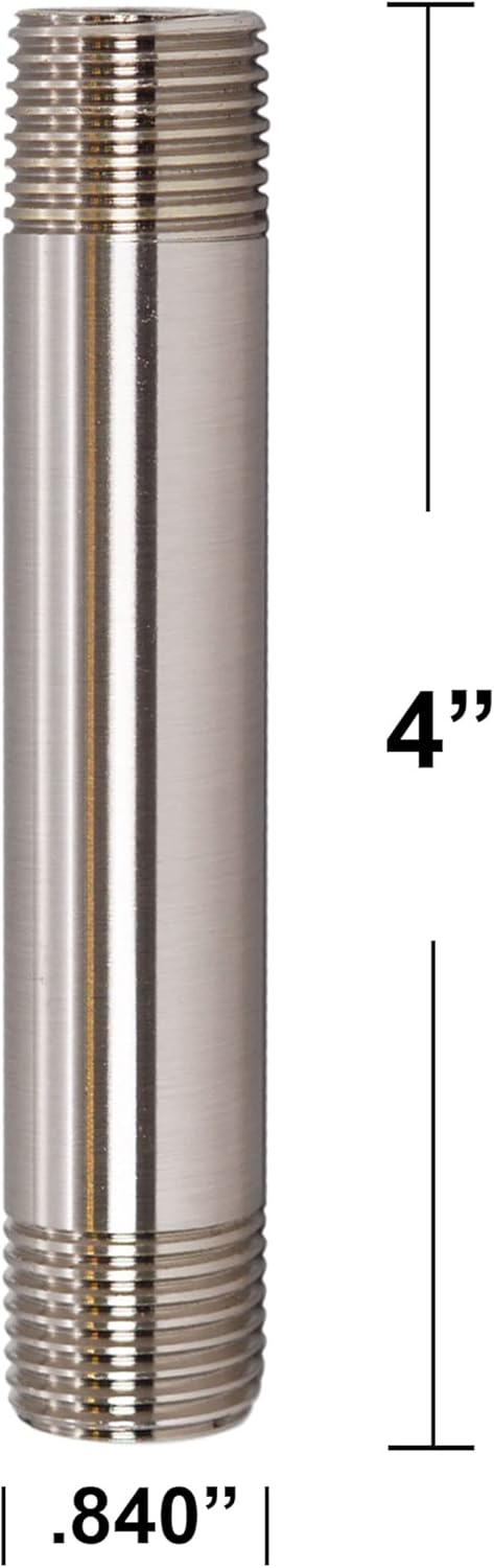 Westbrass A103K12-07 1/2" IPS x 3/8" OD x 12" Corrugated Riser Supply Line Kit with Round Handle Angle Supply Shut Off Valve for Faucet and Toilet, Satin Nickel