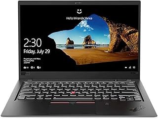 Lenovo ThinkPad X1 Carbon (6th Gen) 14-inch FHD Laptop, Intel Quad Core i7-8650U, 16GB RAM, 256GB NVMe-PCIe SSD, Fingerprint Reader, Windows 10 Pro, Black (Renewed)