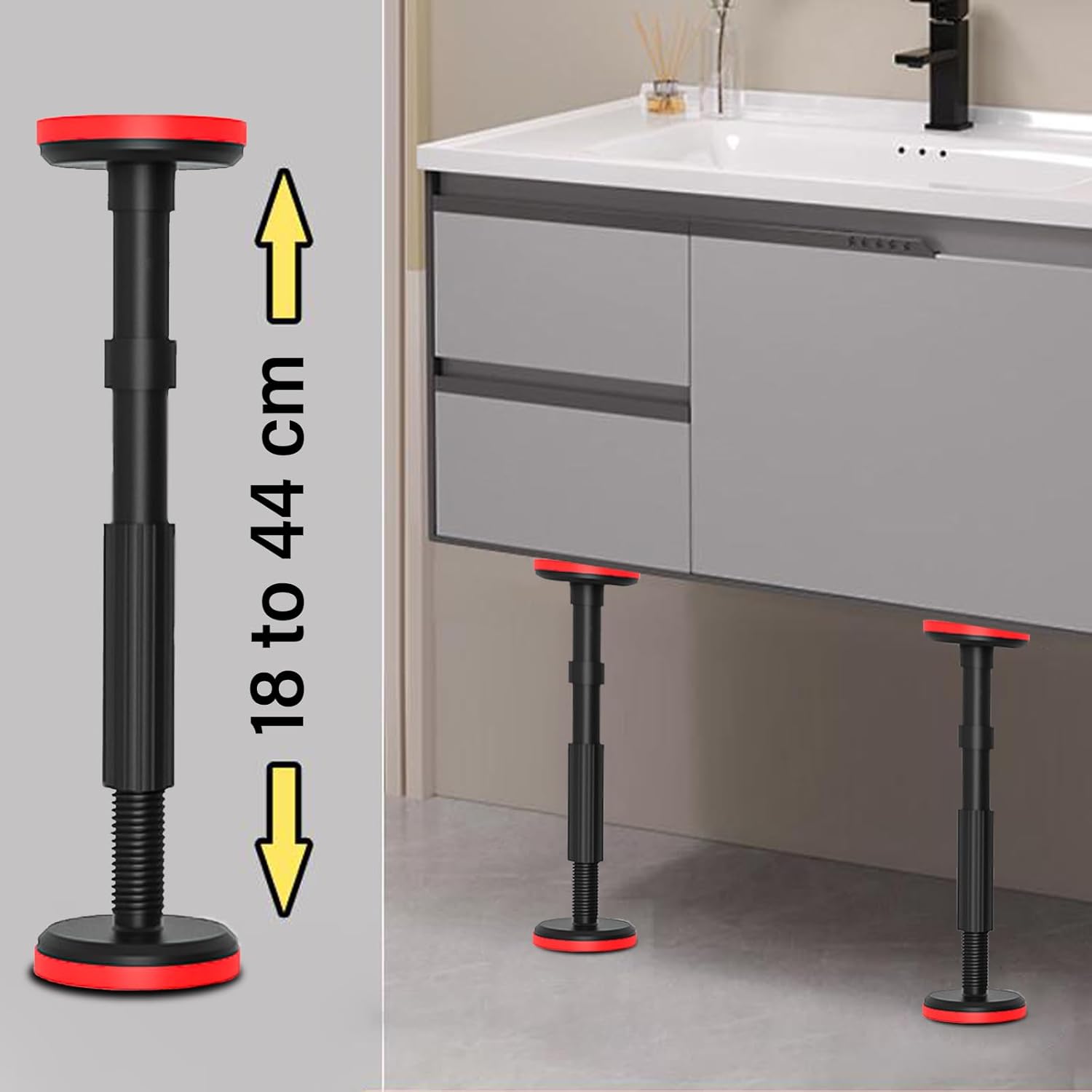 Bed Frame Support LegAdjustable Telescopic Support Pole Furniture Board Support Center for Cabinet Sofa Sink