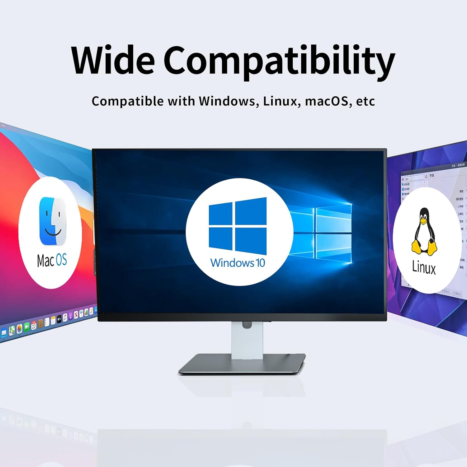 Displayport KVM Switch 2 Monitors 2 Computers, DP1.4 KVM Switch for Sharing 1 Set of Keyboard Mouse with 4 USB3.0 Ports, 8K@60Hz 4K@120Hz HD Dispaly, Support Copy/Extend Mode, Include IR Controller