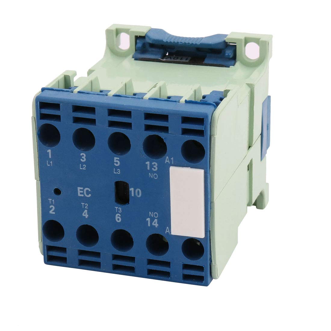 Contacteur Miniature CJX2-6.3/10 - 110V AC - 3P+1NO - Pour Commande Moteur - Montage Rail DIN - 2