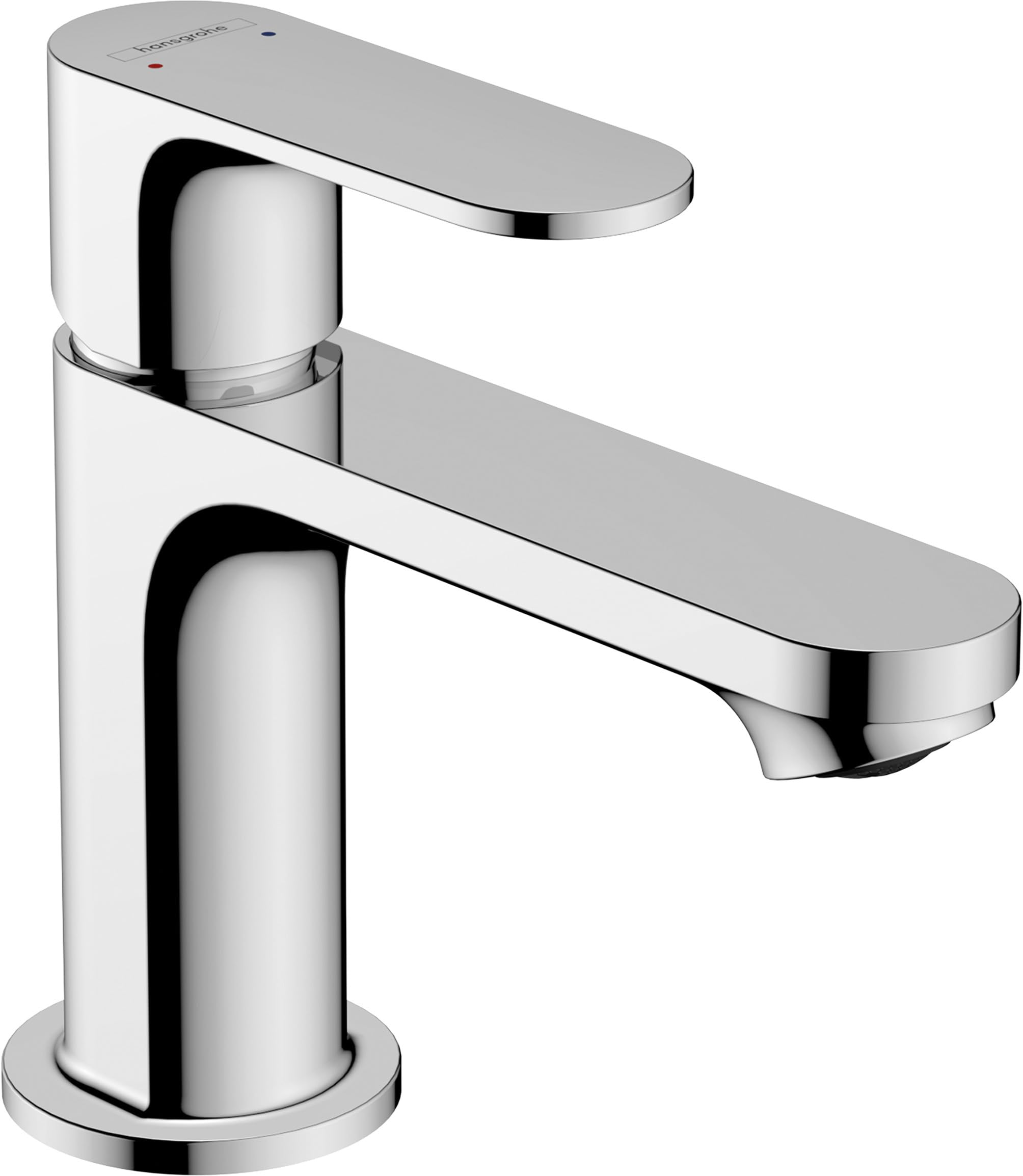 Hansgrohe Rebris S Basin Mixer Tap 80 with Pop-Up Waste Set, Chrome, 72510000, Chrome Water-saving 5 L/Min, spout height 84 mm