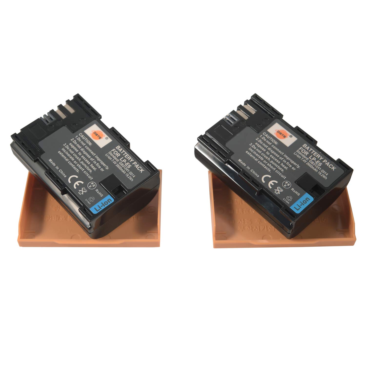 DSTE BG-E14 Vertical Impugnatura Batteria + 2x LP-E6 Batteria + USB Caricabatteria per Canon EOS 70D 80D
