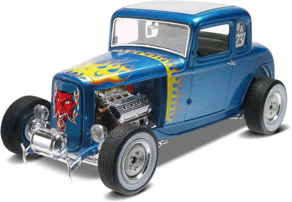 Monogram RVM4228 Revell '32 Ford 5 Window Coupe, Multi Colour