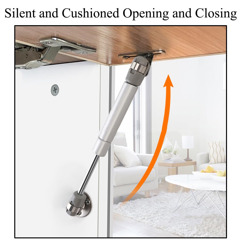 Lot De 2 Charnières à Ressort à Gaz à Fermeture Douce Avec