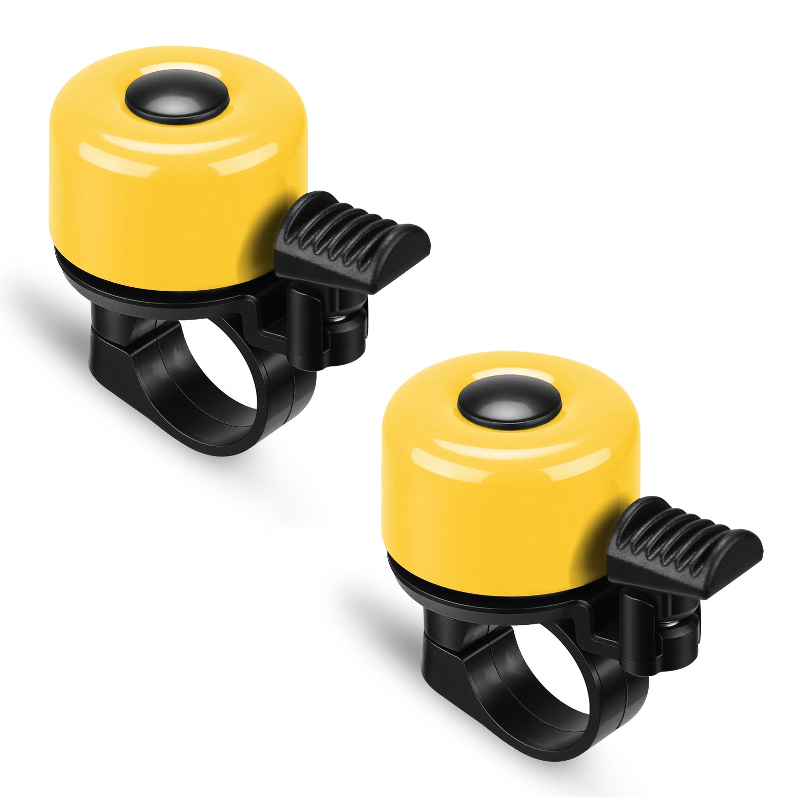 Paliston Bike Bell Bicycle Bell for Adults Kids Boys Girls Yellow & Yellow