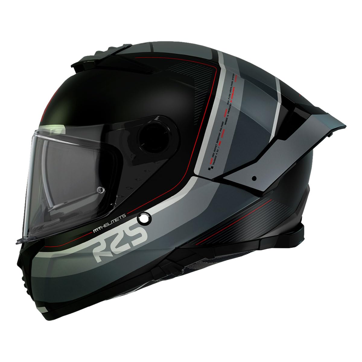 MT HELMETS Thunder 4 SV – Casco Moto Integral con Visor Solar Full Vision, Pantalla Antivaho Compatible con Pinlock, Interior Lavable y Calota HIRP | Homologado ECE 22.06 & DOT