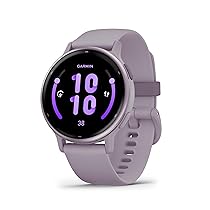 Garmin vívoactive 5, Smartwatch AMOLED 1,2″, Cassa 42mm, Musica, GarminPay, +30 Sport, GPS, Cardio, Coach Sonno, Benefici Workout, Autonomia 11 giorni, Orchid & Orchid Metallic