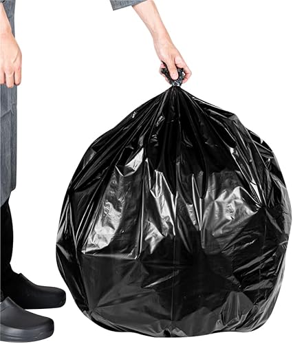 Miniatura 8 de Restaurantware RW Clean - Bolsas de basura de 45 galones, 100 forros para cubos de basura de alta resistencia, se adaptan a botes de basura de 40 a