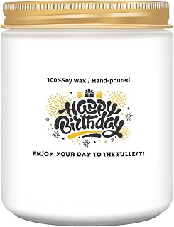 Happy Birthday Candles Gifts for Women Men,Lavender Scented Candles for Woman,Sister Birthday Gifts for Mom Dad Husband Birth Day Gift for Women,Grandma Birth Day Gift for Her