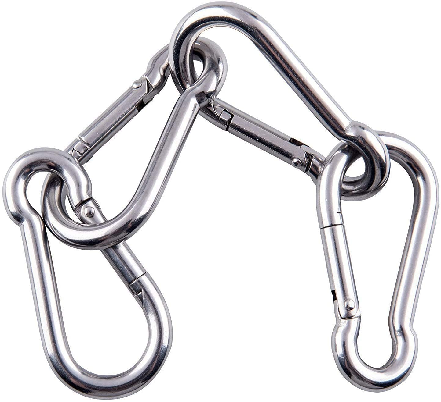 D&C PAWS Eye Clasp with Safety Hook β Heavy Duty Versatile Spring Buckle for Dog Leash Collar Connection, Keychains, and DIY Craft Projects Durable and Reliable Multipurpose Design (Pack of 2) 2