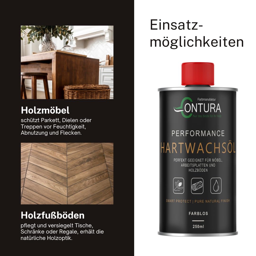 Contura Performance Hartwachsöl Farblos Natur Holz-Öl 250ml