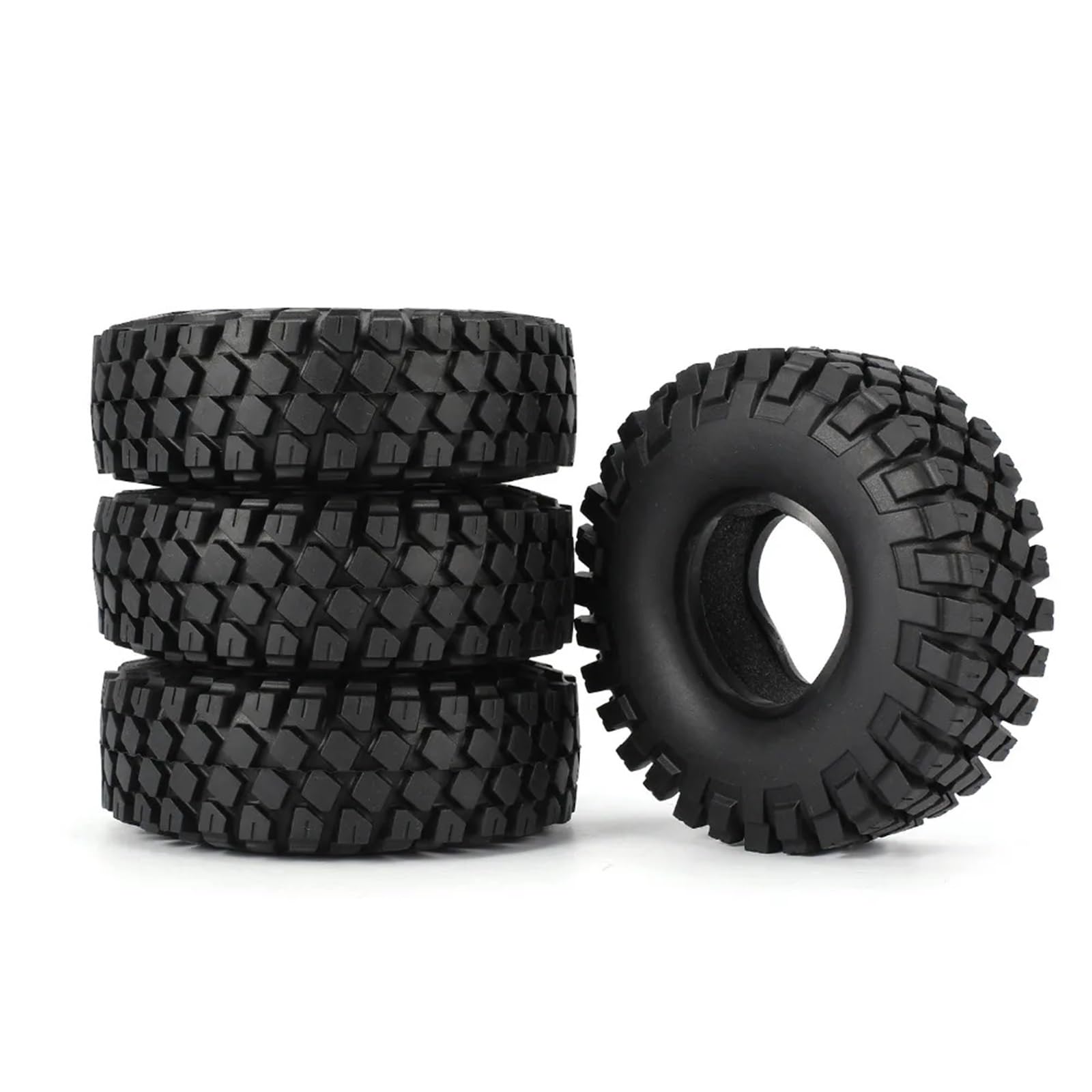 RC Modifikations Zubehör Für Traxxas Für TRX-4 1/10 4PCS Off-Road RC Für Klettern Crawler Auto Modell 115mm 1,9 Zoll Gummi Reifen Rad Spielzeug Teil