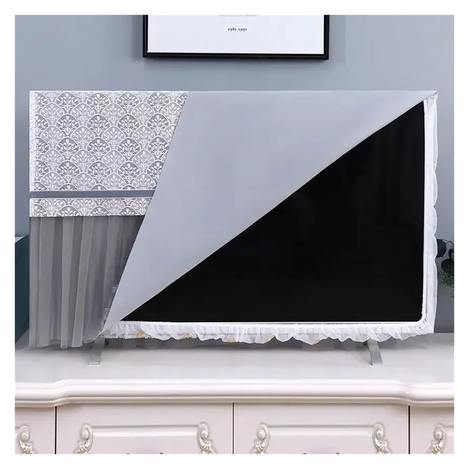 Coperture Protettive per Televisori TV Cover Minimalist Lace No Need To Remove When Turning On Household Protective Cloth(Color 04,70 * 150cm)
