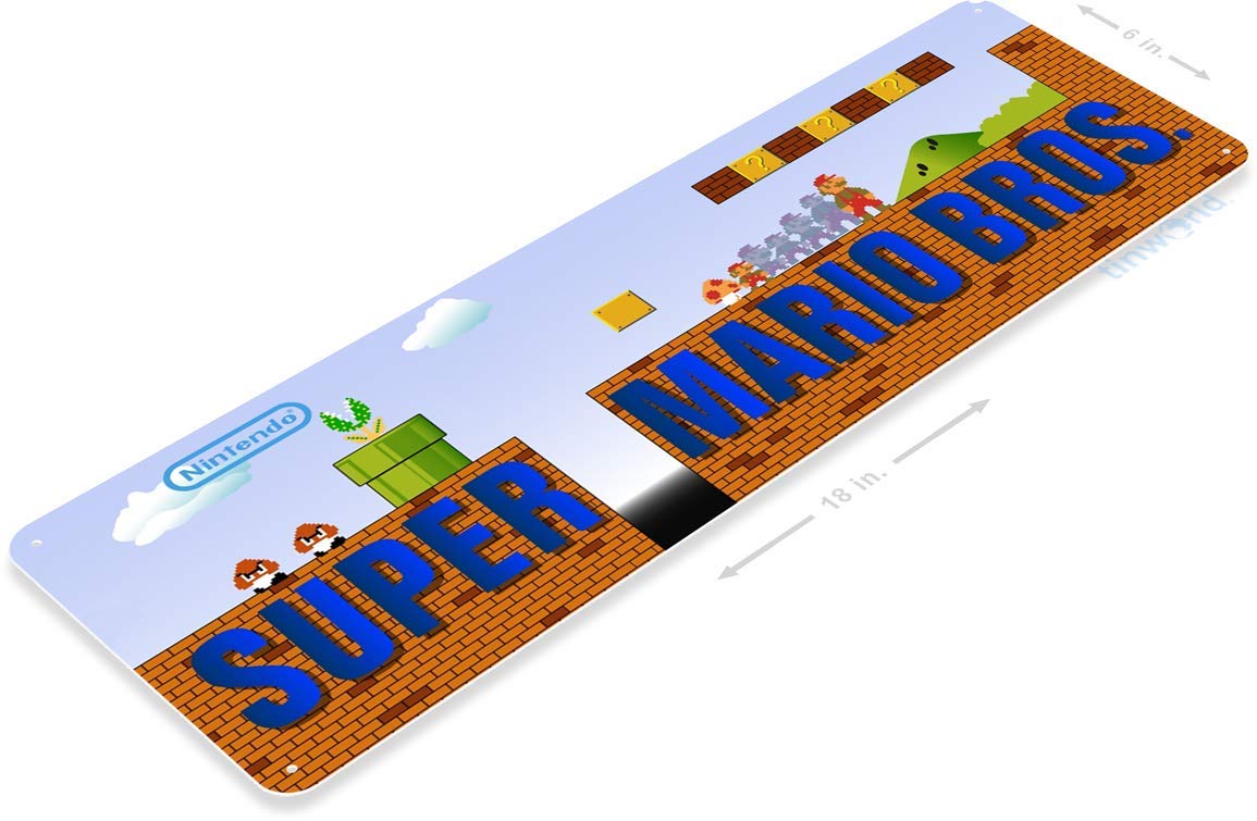 Amazon.com: Tinworld Tin Sign: Super Mario Bros Arcade Game Room