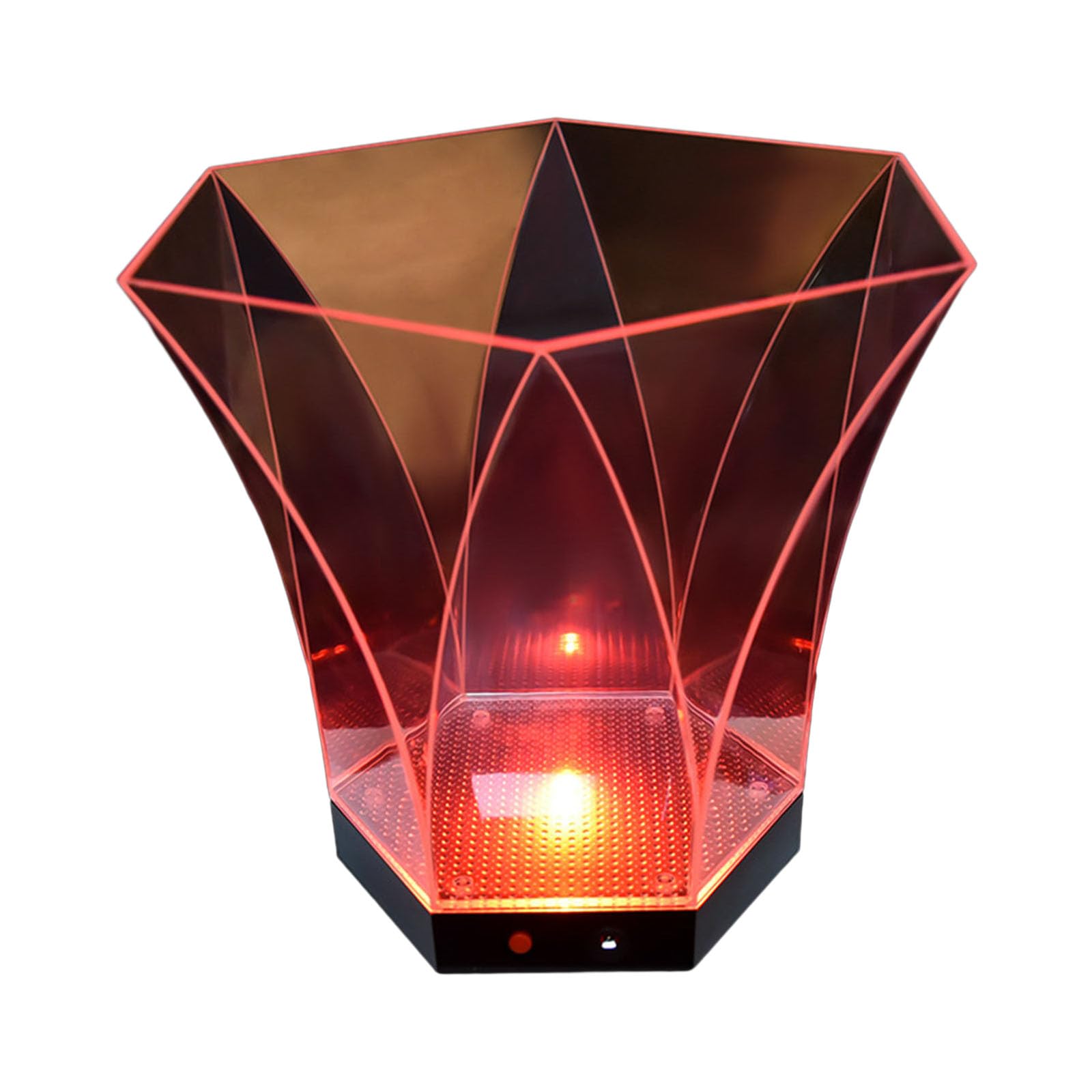 YROHGKPN Bucket Battery Powered 6L Large Capacity Ice Container with Changing Lights Ice Bucket for Beverage Coolers