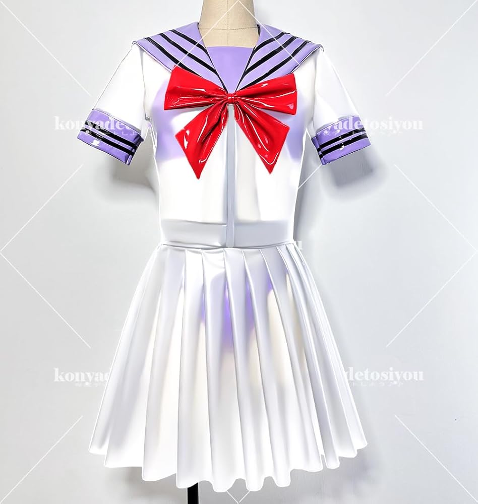 EVANGELION シャツ ジャンパースカート リボン コスプレ 白 空色 EVANGELION×錦 綾波満桜華半袖Tシャツ 錦 554218 和柄 和風