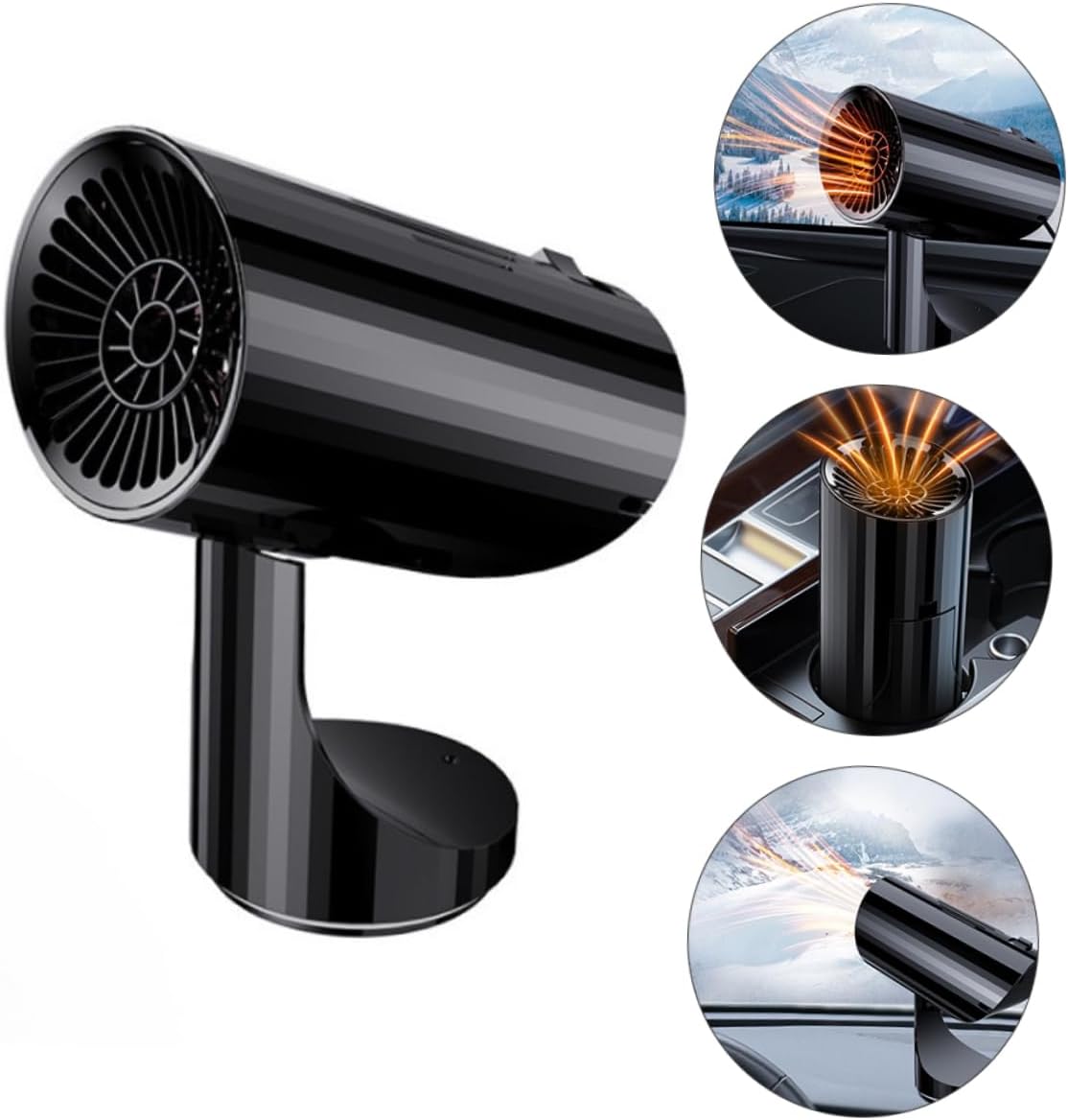 IMIKEYA Car Heater Defroster Fast Heating Windshield Defroster for Portable Vehicle Heating for Frost Fog and Removal