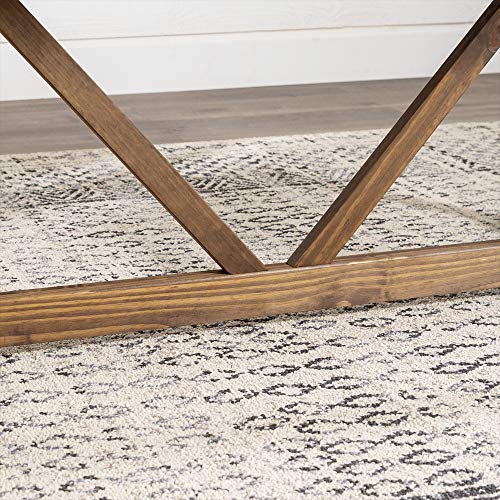 Walker Edison Modern Farmhouse Small Kitchen Furniture Dining Room Table Wood, 72 Inch, Grey And Brown #TOP7