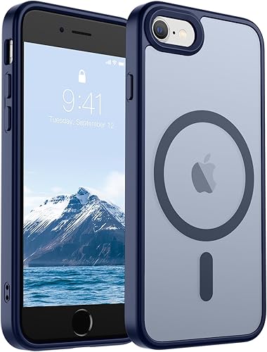 Miniatura 38 de SUPFINE - Funda magnética para iPhone 14 Pro Max (compatible con MagSafe), (protección contra caídas de grado militar de 10 pies), delgada, Negro