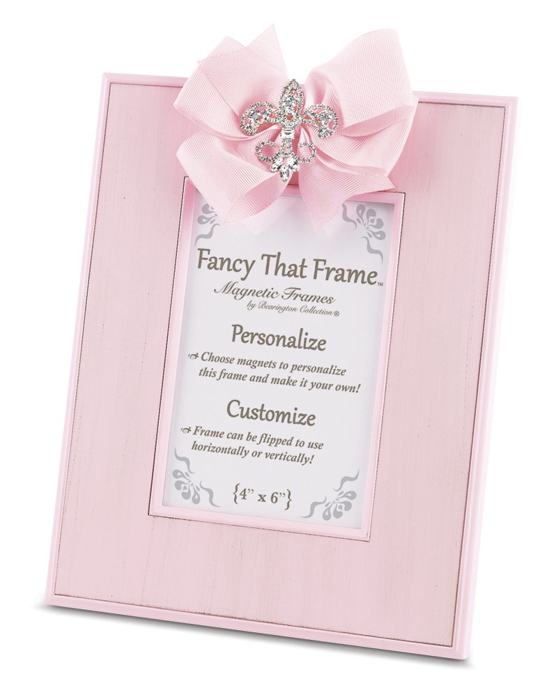Bearington Fancy That Frame, Pink Striated Photo Frame 4" x 6"