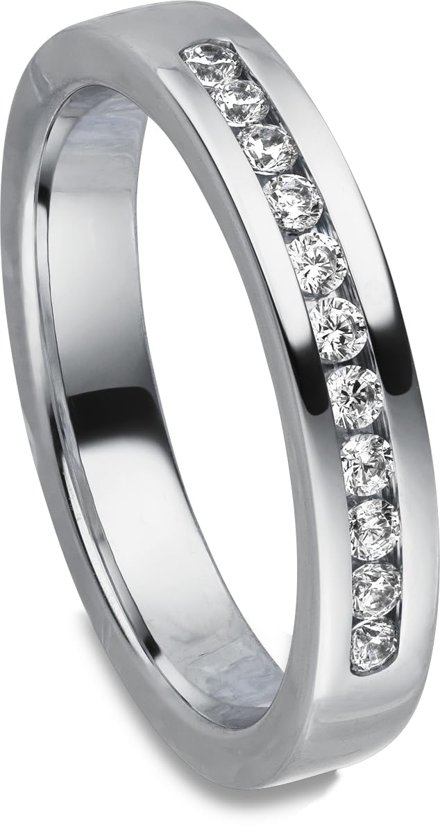 Kolibri Rings Eheringe Silber 925 11 Zirkonia Steine Paarpreis - Gravur und Etui