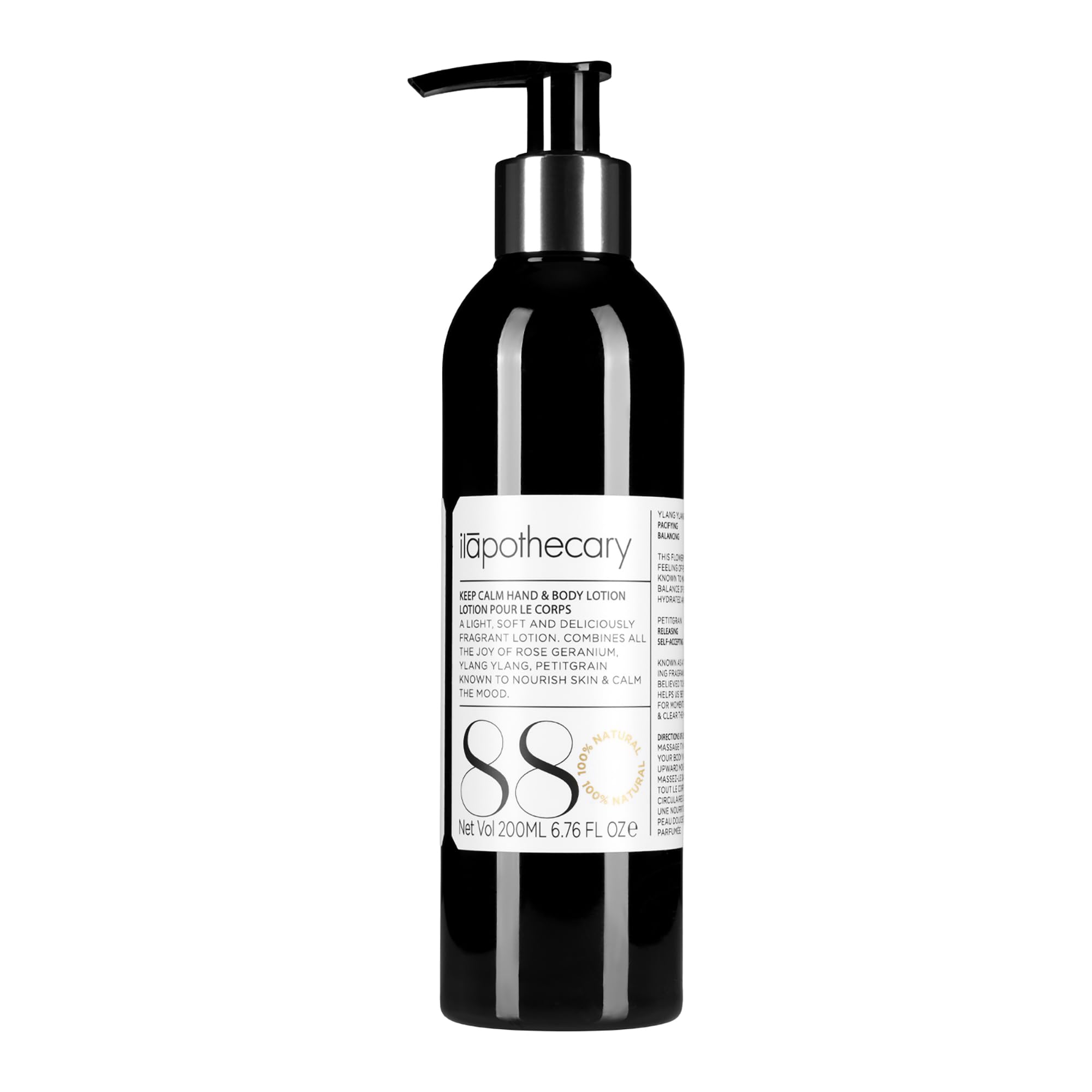ilapothecary Keep Calm Hand And Body Lotion - Soothe and Nourish Skin - Body Lotion for Women and Hand Cream with Ylang Ylang Essential Oil - 6.76 oz