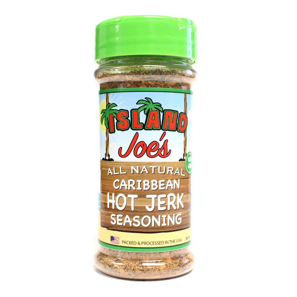 Island Joe's All Natural Caribbean Hot Jerk Seasoning - 4oz - Non GMO