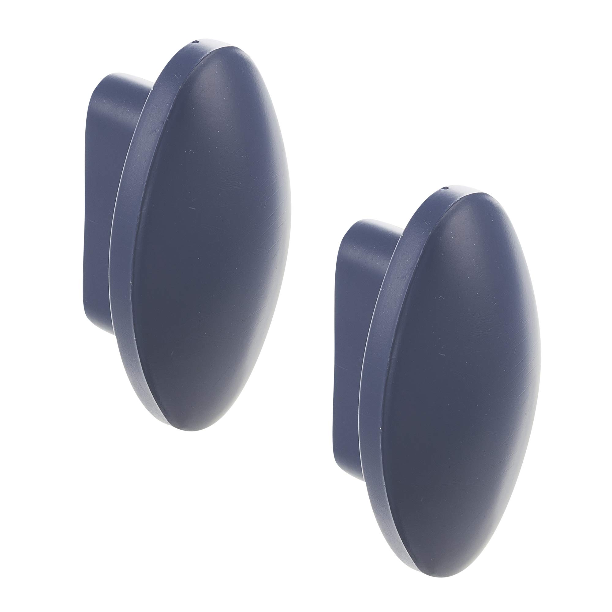 Urbnliving Blue Plastic Oval Plastic Door Knobs Handles Drawer Cupboard Pull Furniture Cabinet Small Colour (2, )