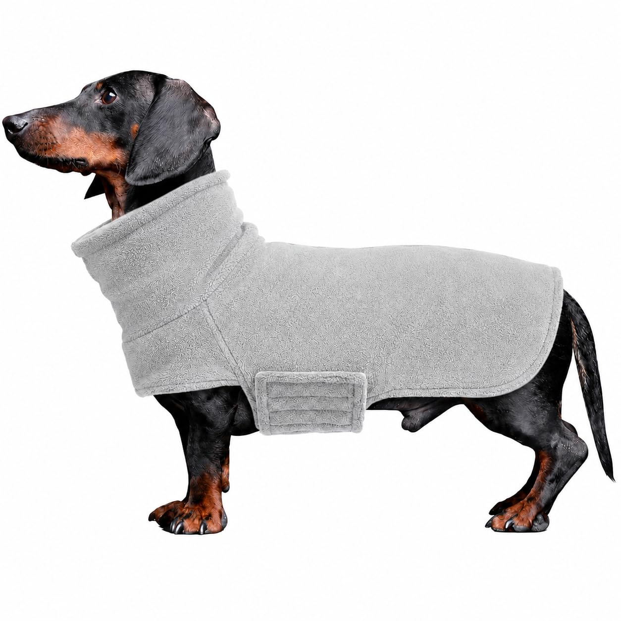 Dachshund Coat Geyecete Dog Winter Coat,High Neck Fleece With Lead Opening