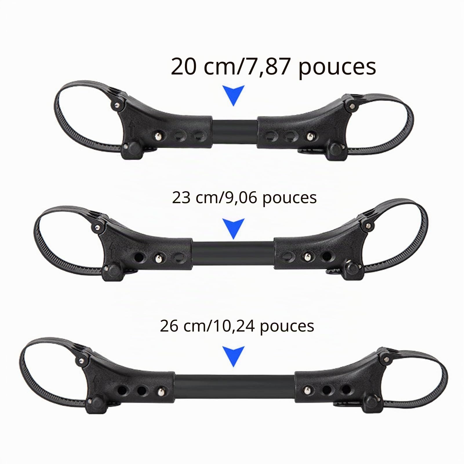3 pièces Connecteur de Poussette, Deux Poussette, sécuritaires et universels pour Poussette, Attache Poussette, Sécurité Portable,Crochet pour Attache de Sécurité