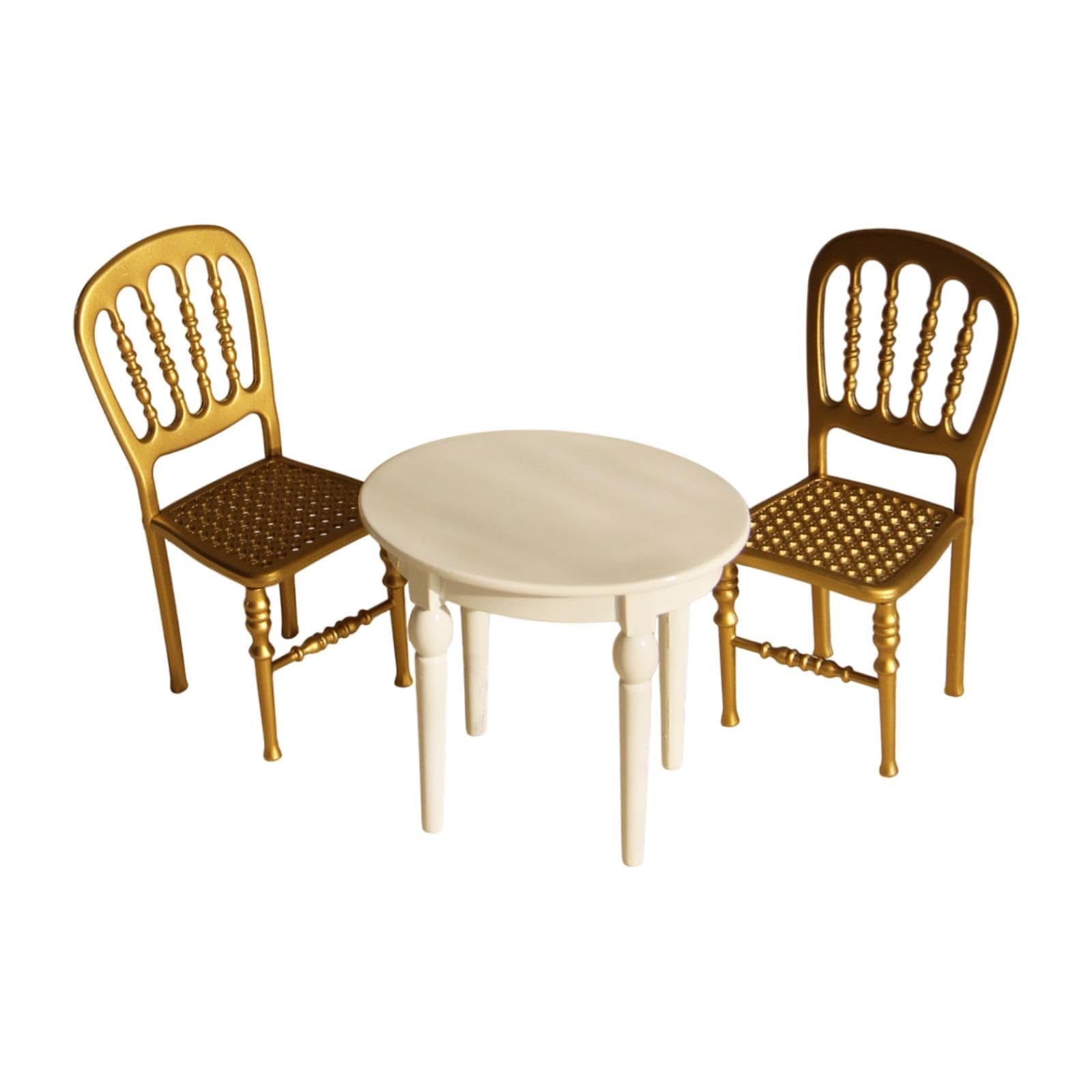 Juego de Muebles para Casa de Muñecas a Escala 1:12 con para Escenas, Blanco