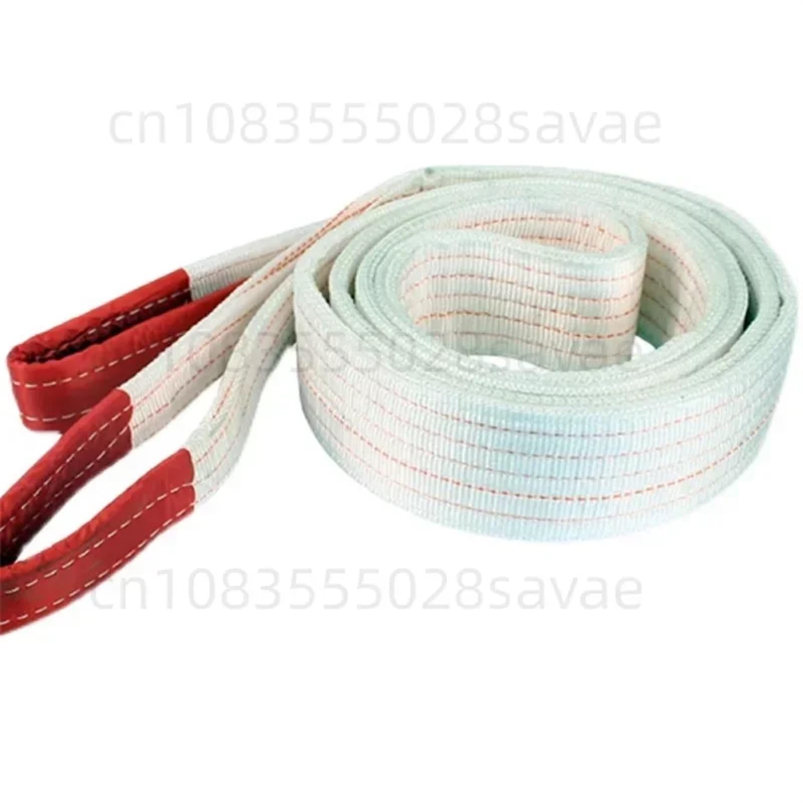 Ein schwerer Gurt Hebeband Polyester Gurtband 4-lagig geflochten Flachriemen Ladelband 1-2 Tonnen 1-8 m(1 Tonnenlänge 1m)